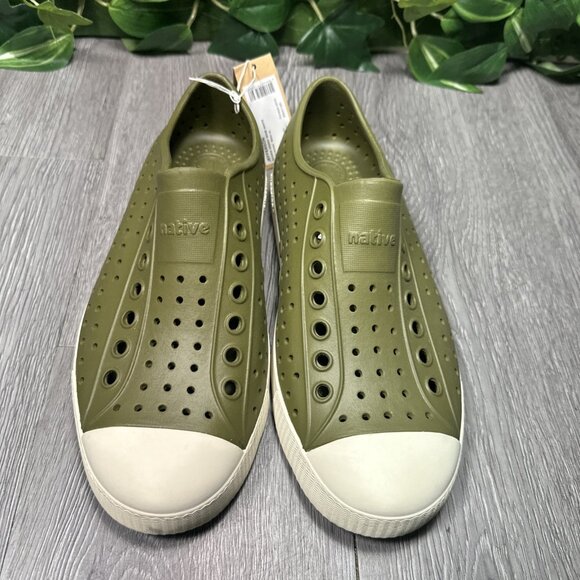 Native Jefferson Rookie Green Shell White Slip-On Water Shoes Men 5 Women 7 main image 6